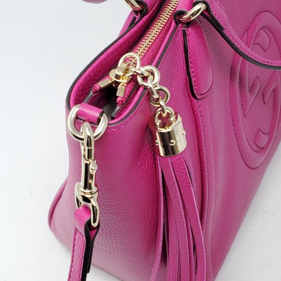 100% Auth GUCCI Soho Calfskin Crossbody Bag - Picture 7 of 13